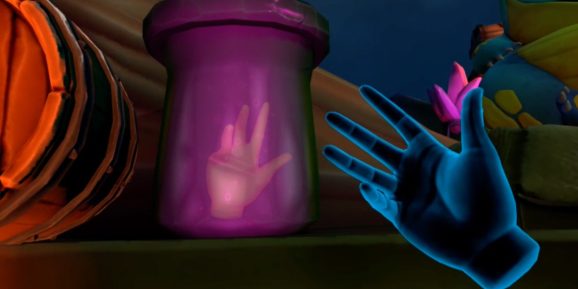Elixir from Magnopus is one of the first several Oculus Quest titles to use hand tracking rather than requiring a wireless controller for input.