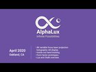 AlphaLux Augmented Reality smart glasses with 8K laser projection holographic display - April 2020 -
