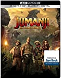 Jumanji Welcome to the Jungle DVD SteelBook 4K Ultra HD Blu-ray Digital 2018 NEW