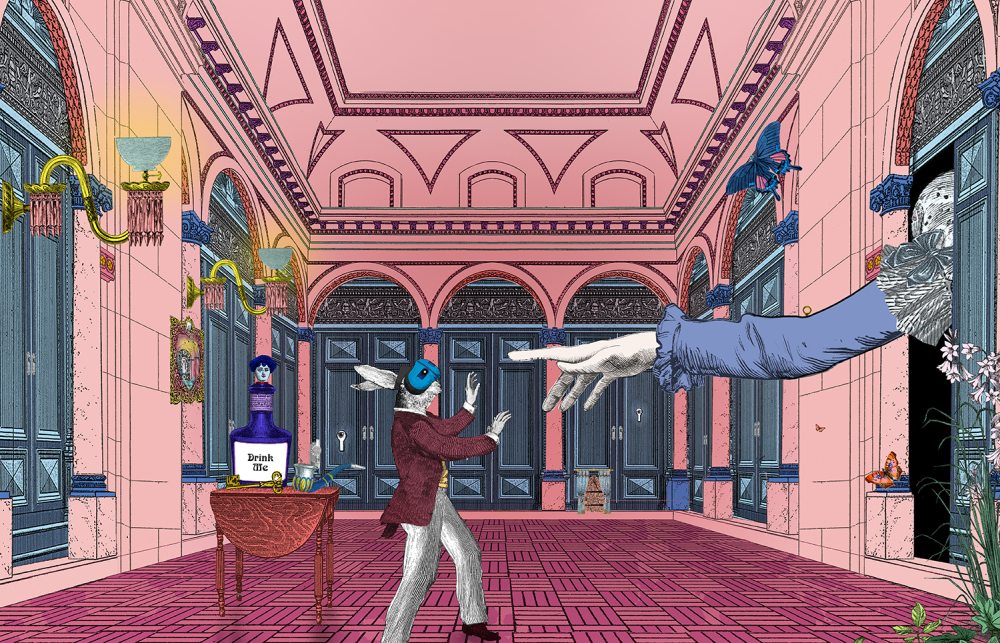 Das Titelbild zur VR-Erfahrung Curious Alice.