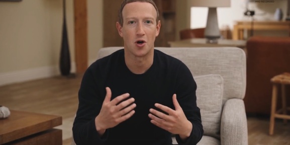 Mark Zuckerberg speaks at Facebook Connect.