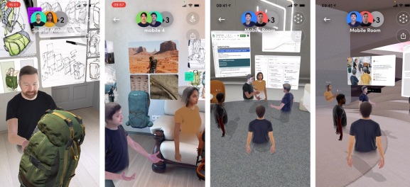 Spatial creates a 3D space for you to navigate.