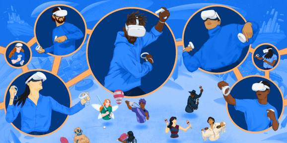 Concept metaverse illustration