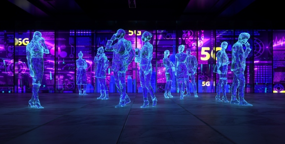 Working in metaverse 3d rending