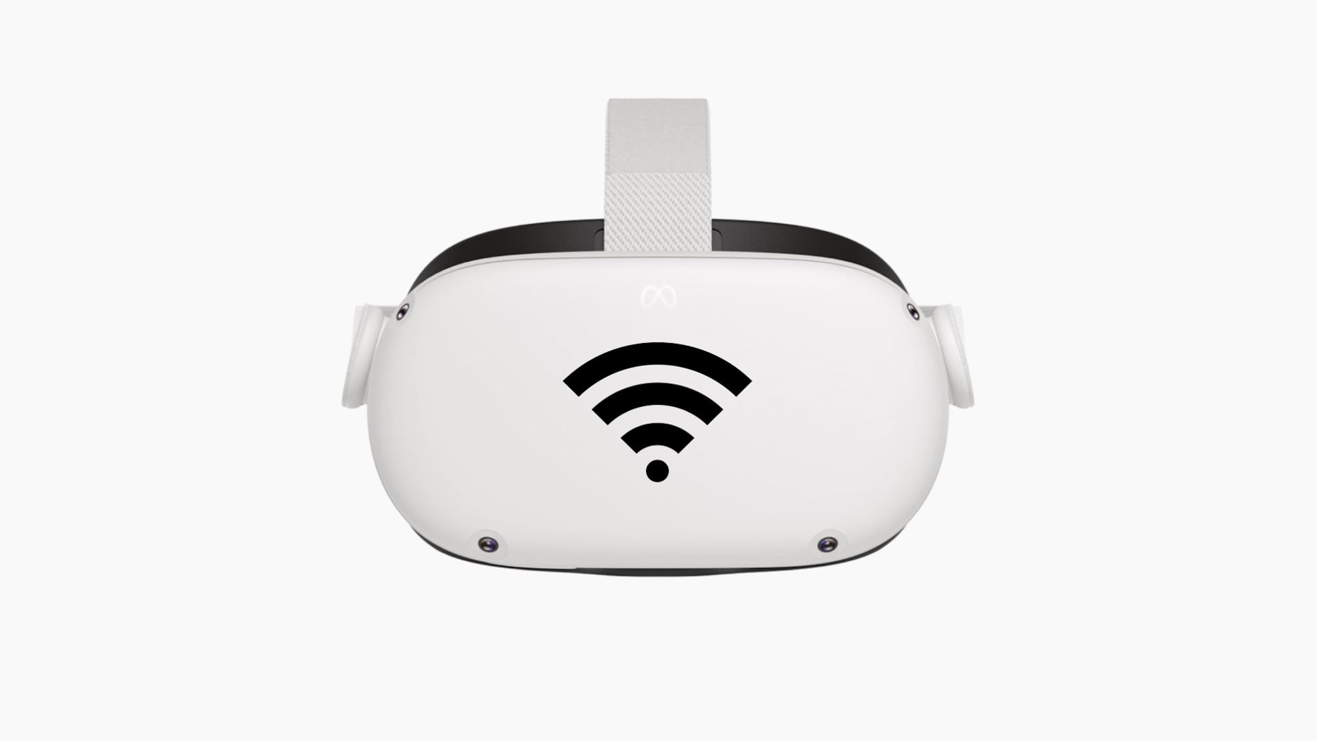Meta Quest 2 mit Wi-Fi-Logo