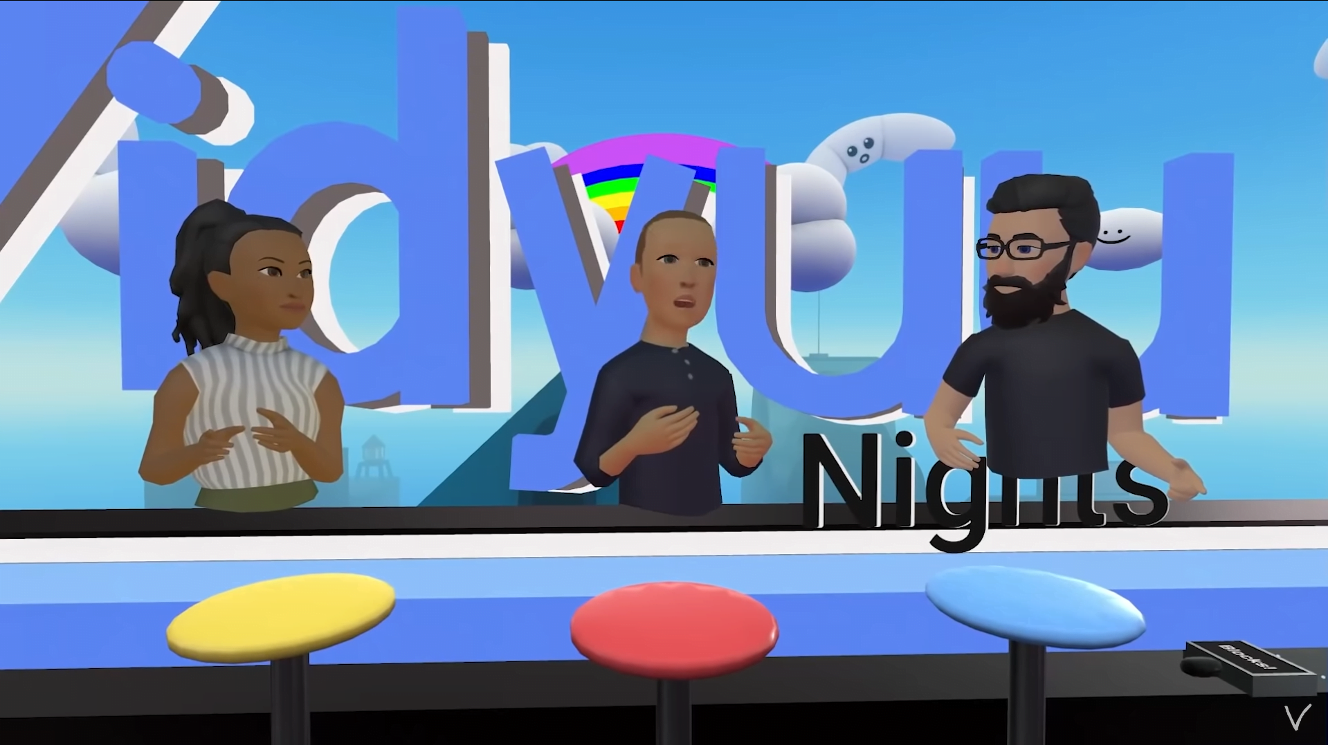 Der Avatar von Meta-Chef Mark Zuckerberg erläutert die neuen Monetarisierungsmöglichkeiten in Horizon Worlds.