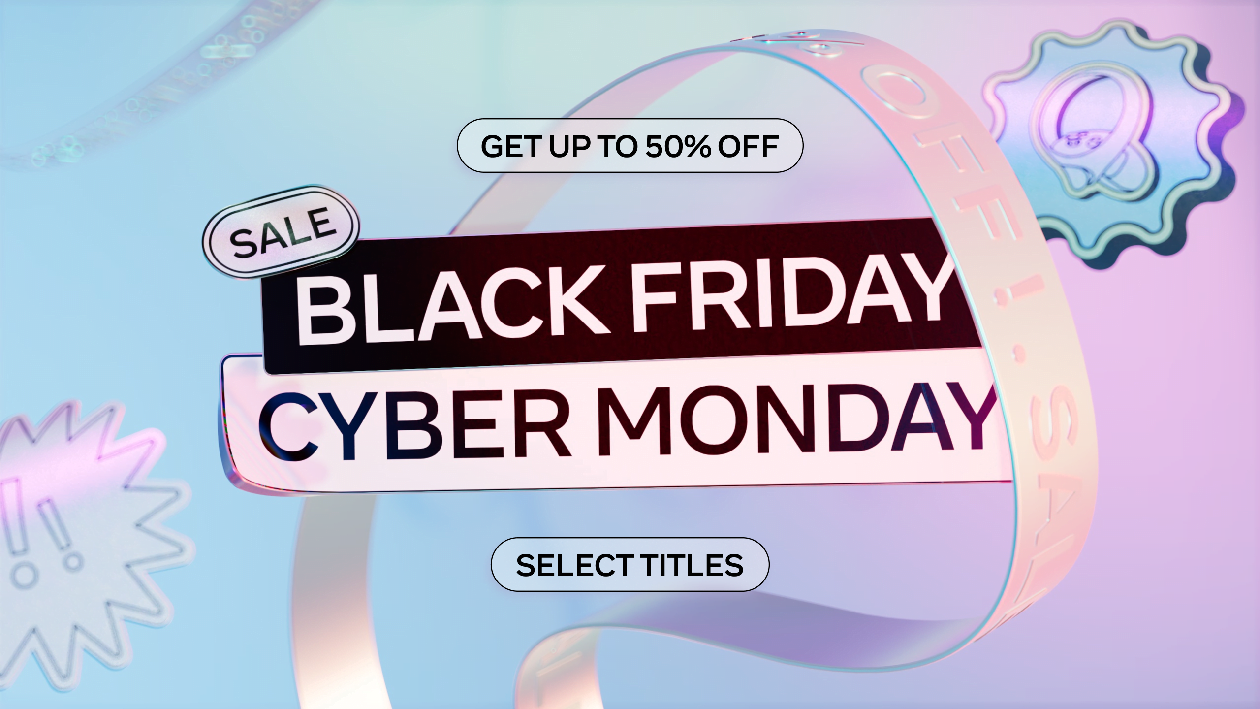 Ein Logo für den Meta Quest Black Friday Sale 2022